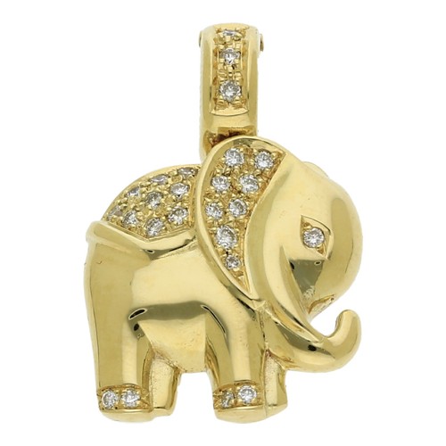 Elefant brillant anhänger - elefant,