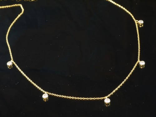 585 gold collierkette mit - 585, 5