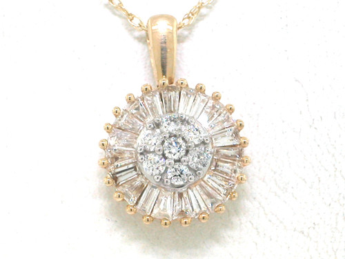Brillant anhänger gelbgold 7 - brillant,