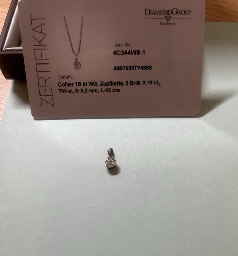 18k weißgold diamant - 18k,