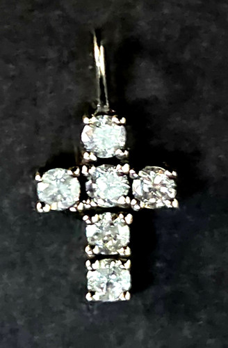 Brillanten-Kreuz-kettenanhäng