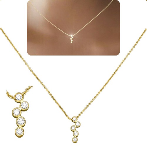 Damen halskette 750 echt gold - halskette,