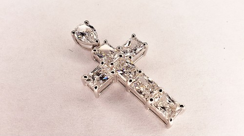 Kreuz anhänger 44ct vvs - anhänger, 1.44ct