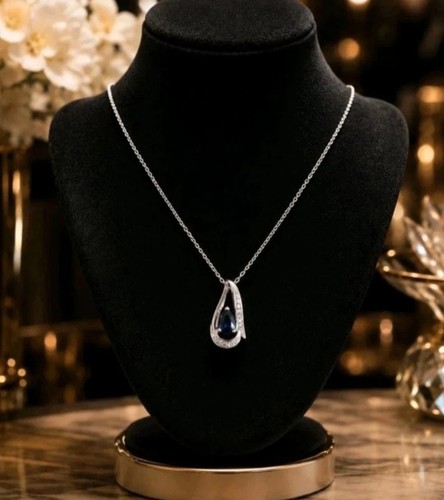 Brillanten saphir collier 750 - collier,