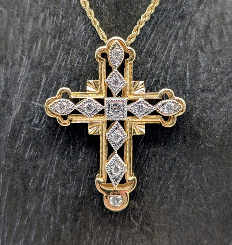 Brillant kreuz anhänger - kreuz,