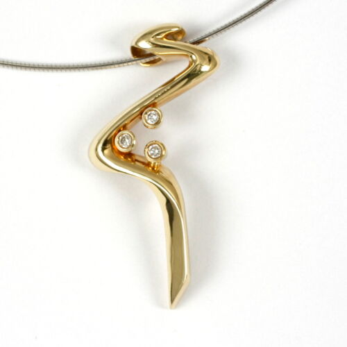 Designer anhänger 585 gold - in,
