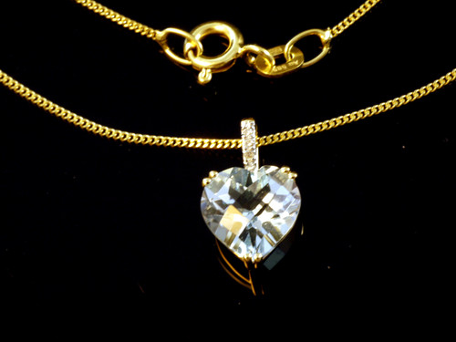 585 goldkette mit kleinem herz - 585,