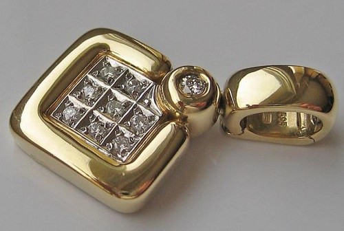 Anhänger mit brillanten - mit,