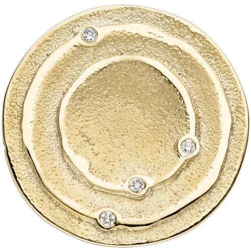 Anhänger rund 585 gold - anhänger,