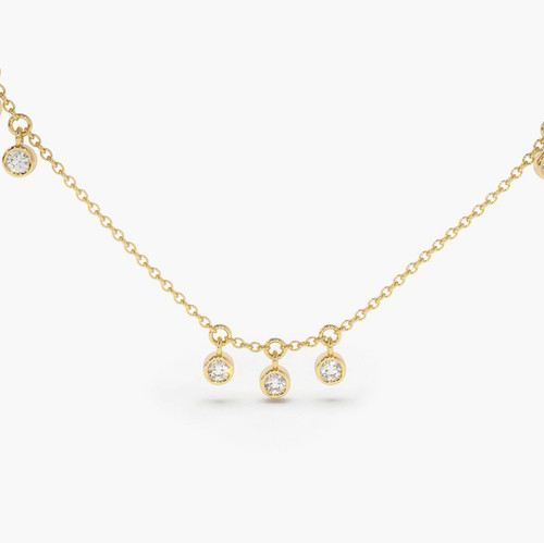 Damen halskette gold 585 - damen,