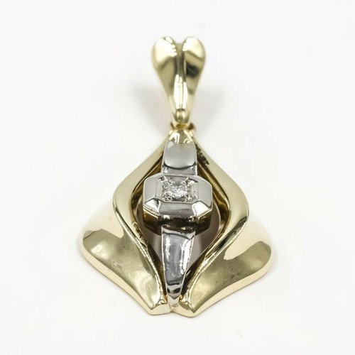 Anhänger mit brillantsolitär - anhänger,