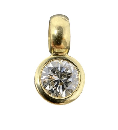 750 gold anhänger brillanten - gold,
