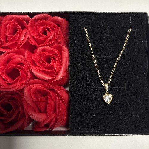 Damen herz anhänger mit kette - damen,