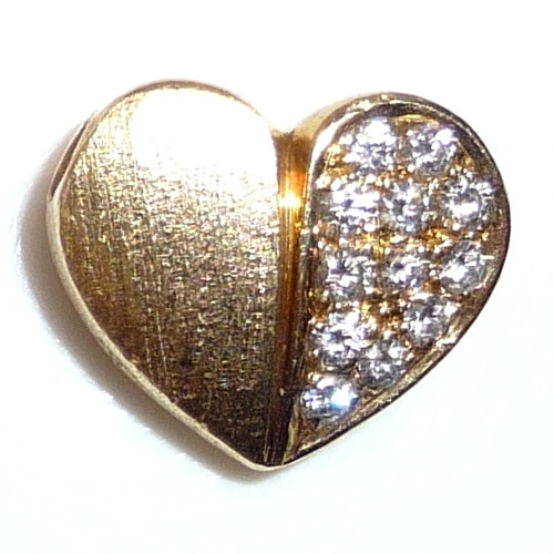 Anhänger 750 gold herz - anhänger,