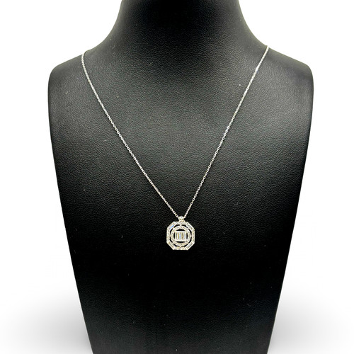 Kette mit diamantanhänger - mit,